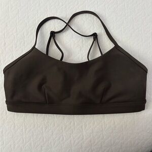 ALO Yoga Dark Brown Sports Bra